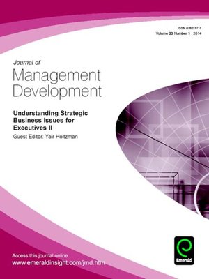 cover image of Journal of Management Development, Volume 33, Issue 1